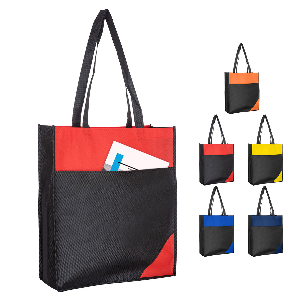 Non Woven Bag with Mix Colour with custom branded logo - Simply Merchandise