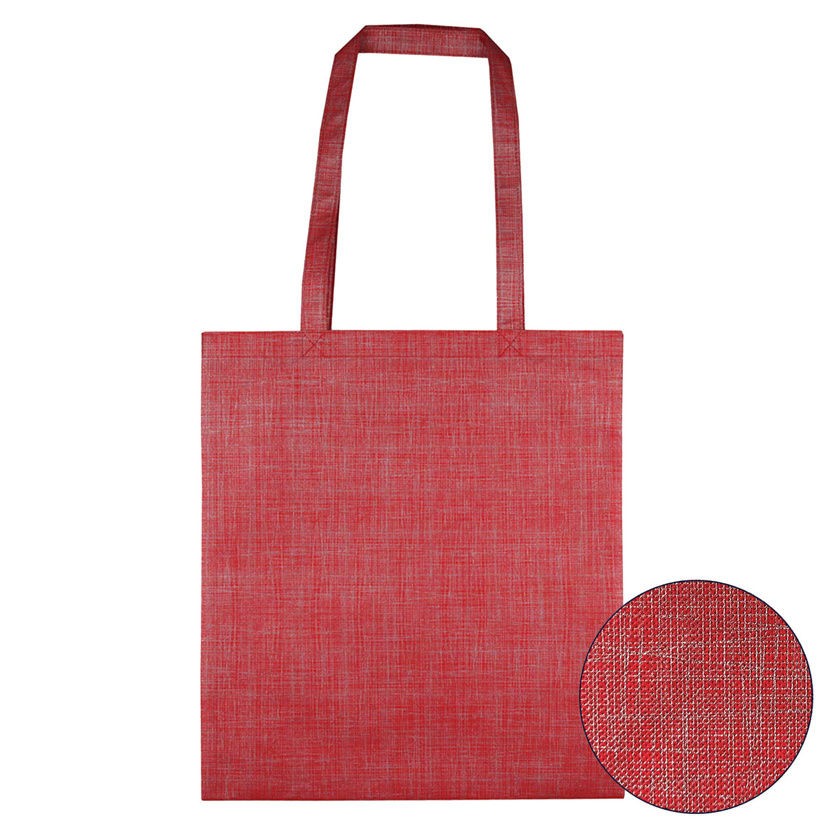 Silver Line Patterned Non Woven Bag with custom branded logo - Simply Merchandise