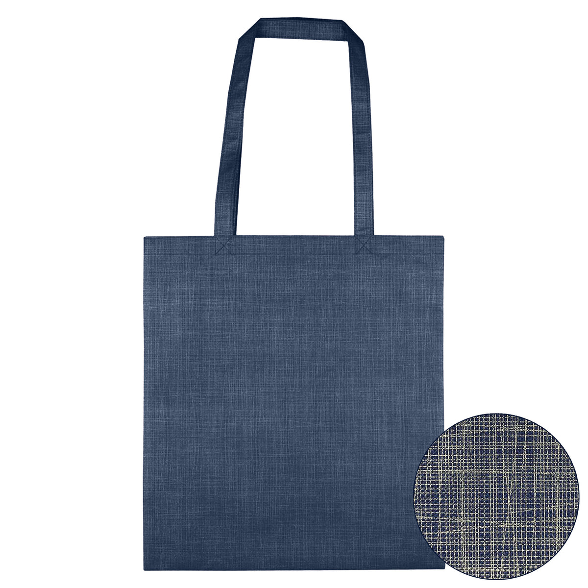 Silver Line Patterned Non Woven Bag with custom branded logo - Simply Merchandise