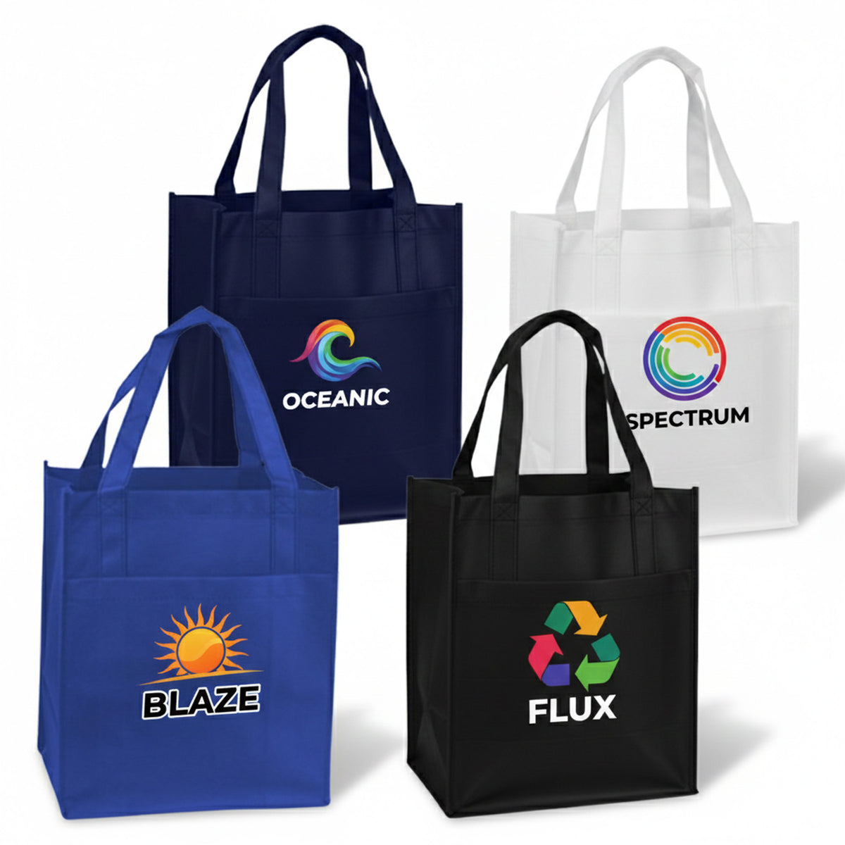 Pocket Shopping Bag with custom branded logo - Simply Merchandise
