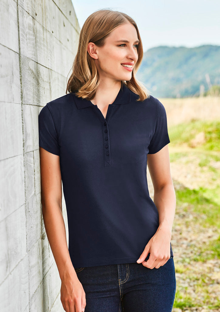 Womens Crew Short Sleeve Polo