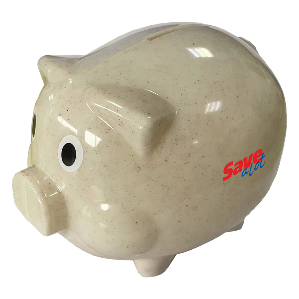 Wheat Straw Piggy Bank - Simply Merchandise