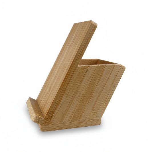 Bamboo Mobile Stand and Pen Holder - Simply Merchandise
