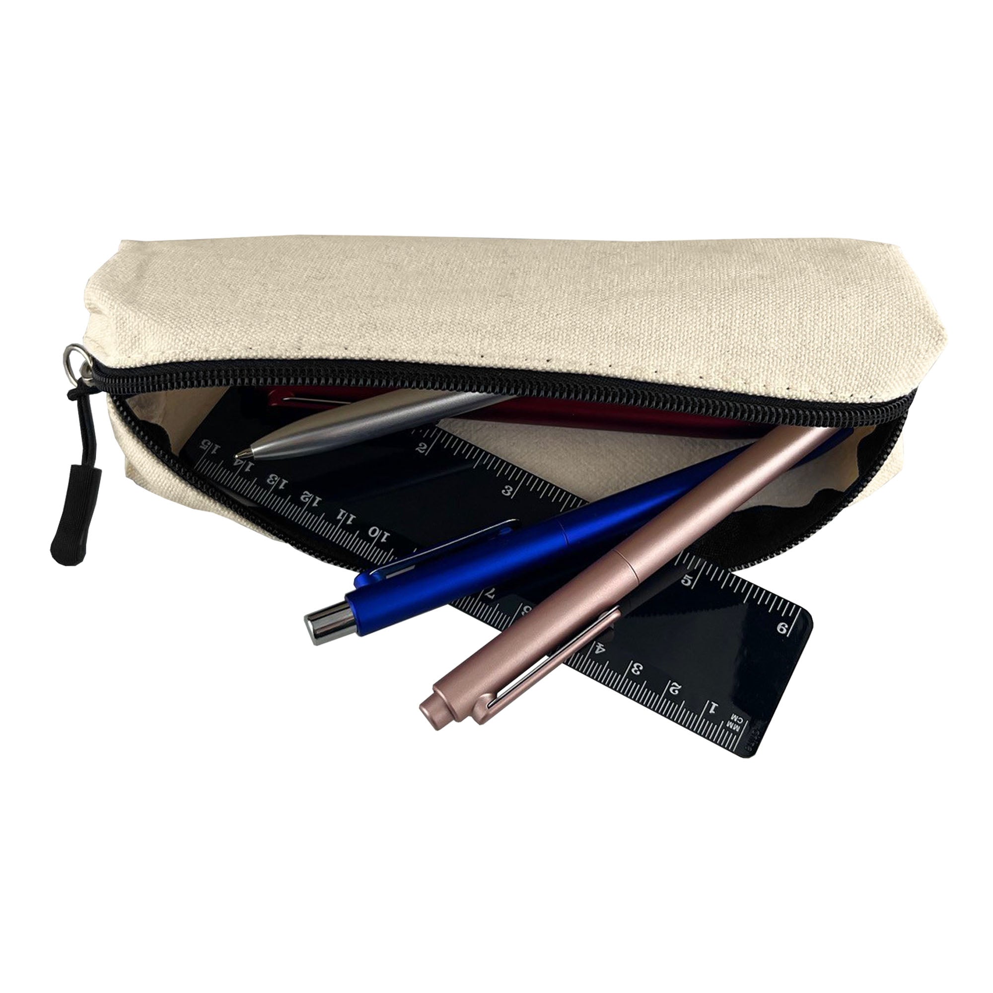 Canvas Tube Pencil Case with custom branded logo - Simply Merchandise