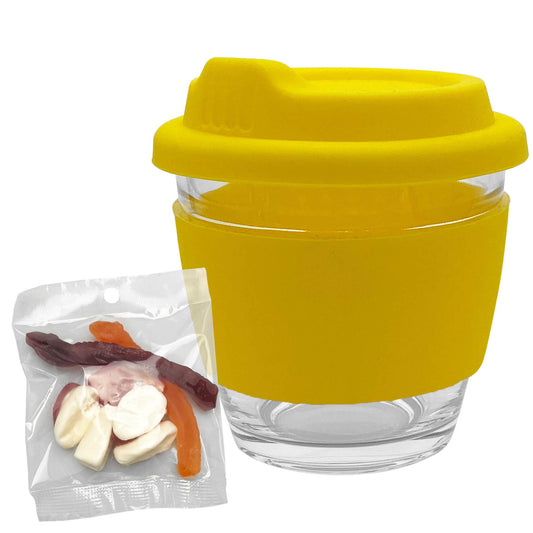 Jelly Party Mix in Venice Glass Coffee Cup - Simply Merchandise