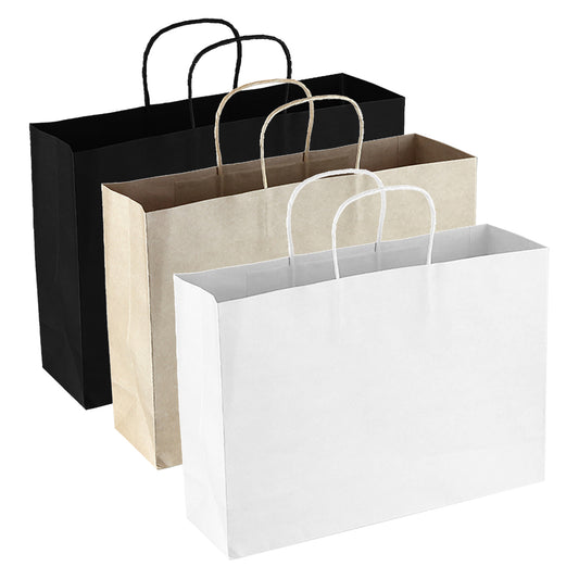 Paper Shopper with custom branded logo - Simply Merchandise