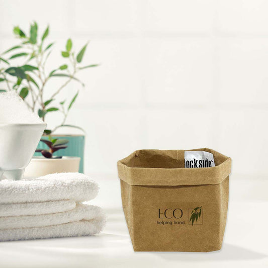 Sewo Kraft Paper Storage Bag - Small with custom branded logo - Simply Merchandise
