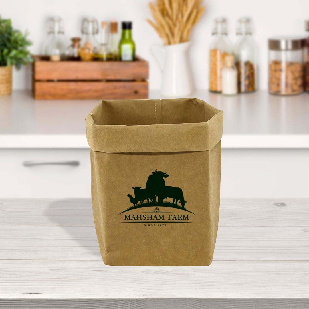 Sewo Kraft Paper Storage Bag - Large with custom branded logo - Simply Merchandise