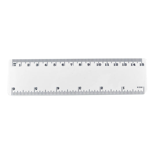 Plastic Ruler 15cm - Simply Merchandise