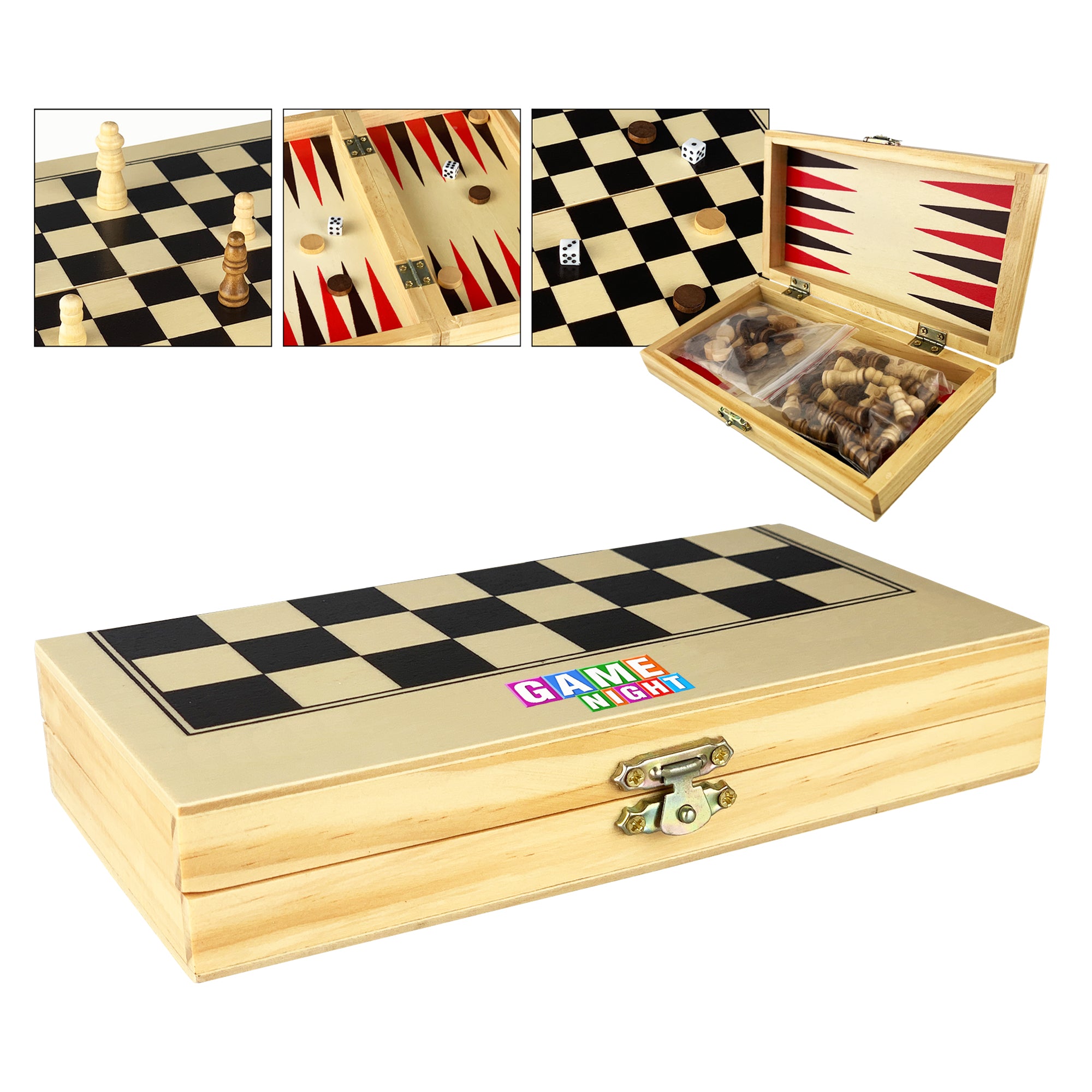 3in1 Wooden Play Case - Simply Merchandise