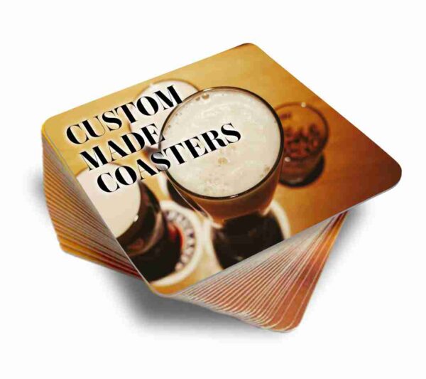 Personalised Cardboard Full Colour Pub Coasters - Simply Merchandise