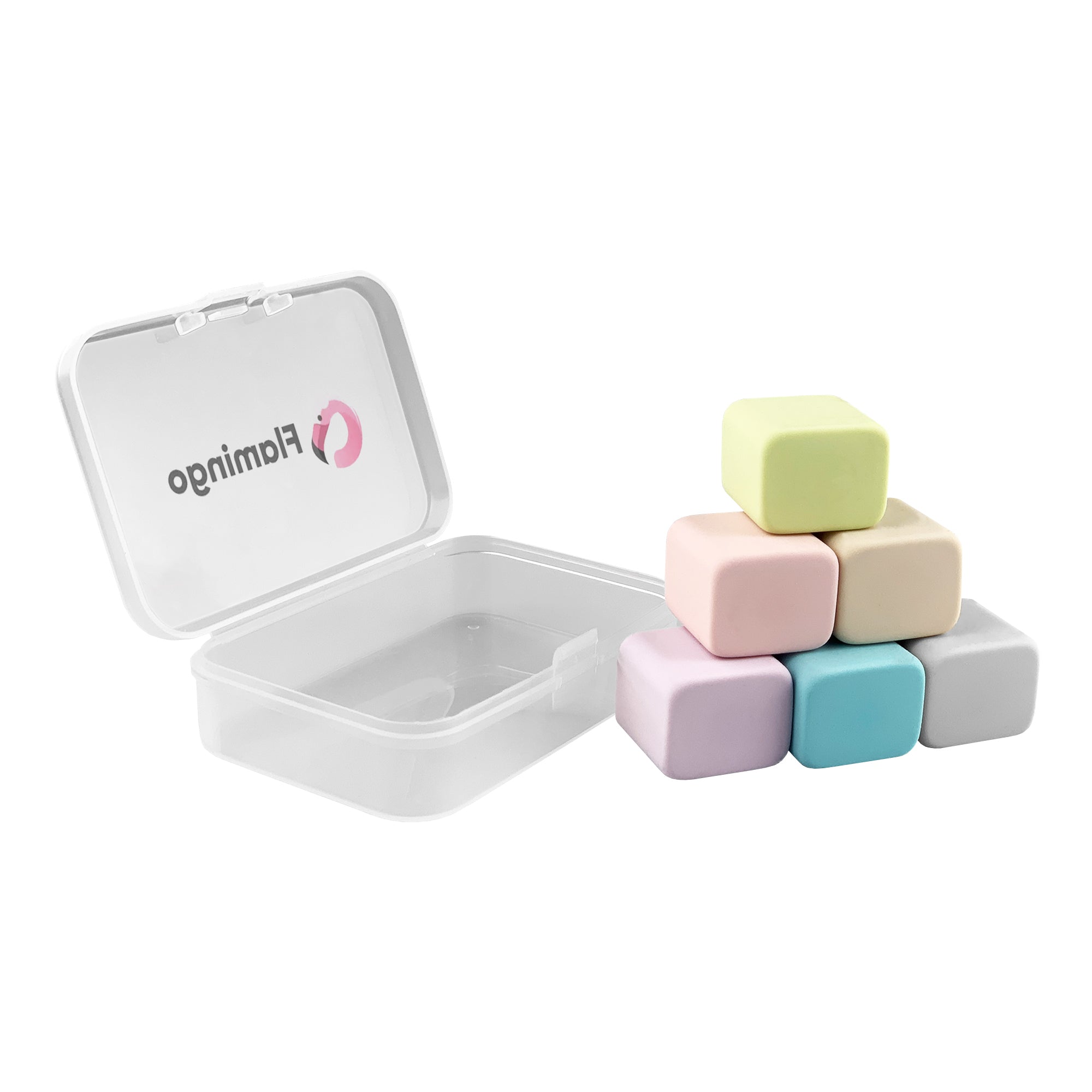 Happy Cube Rubber Eraser Set - Simply Merchandise