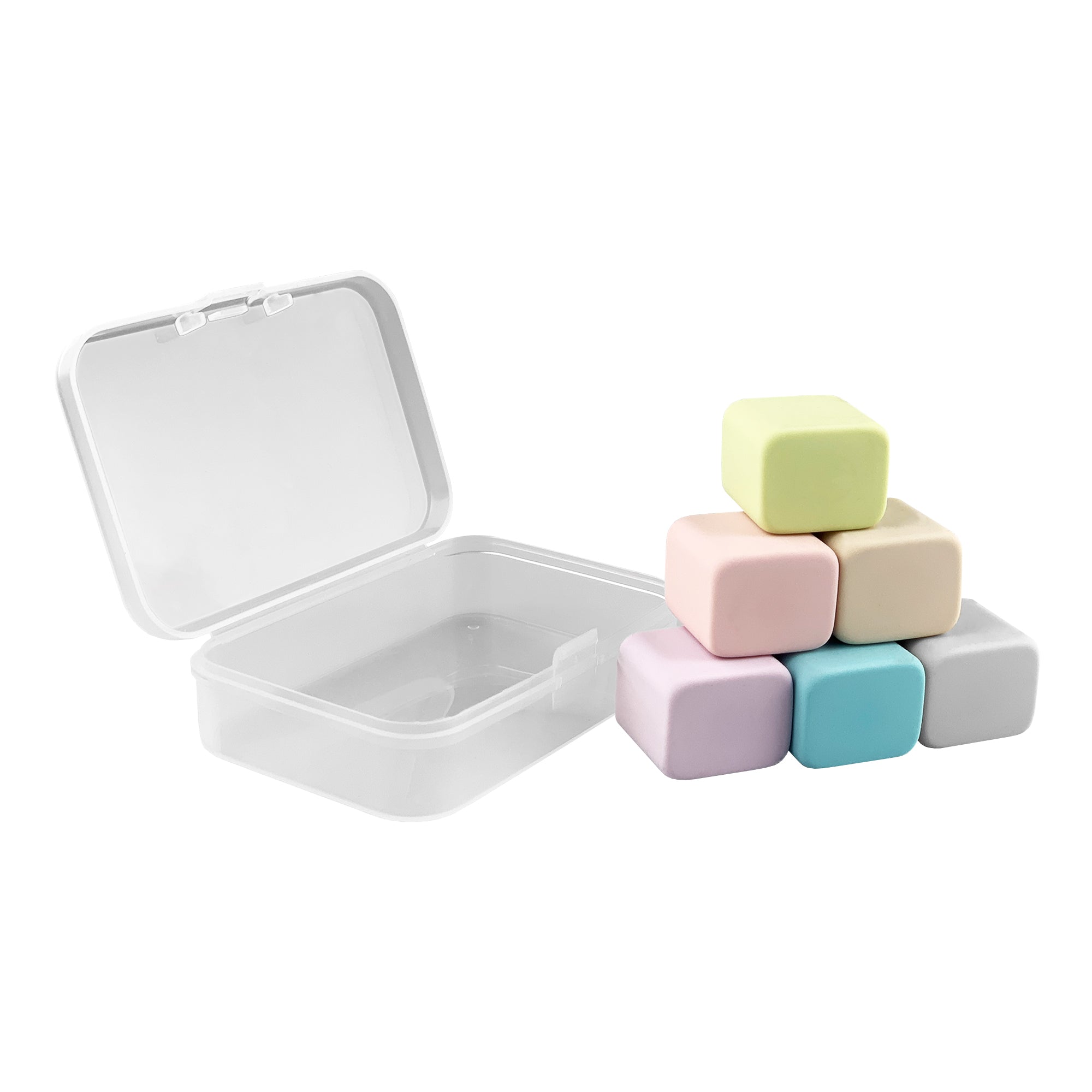 Happy Cube Rubber Eraser Set - Simply Merchandise
