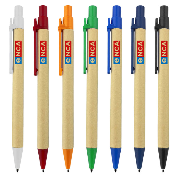 Astor Recycled Cardboard Pen with custom branded logo - Simply Merchandise