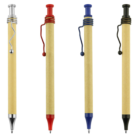 Spiral Recycled Cardboard Pen - Simply Merchandise
