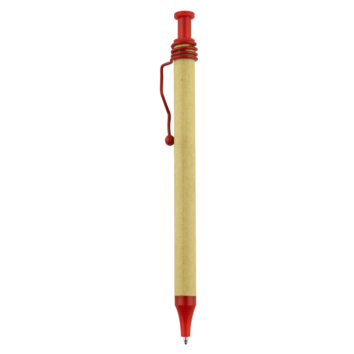 Spiral Recycled Cardboard Pen with custom branded logo - Simply Merchandise