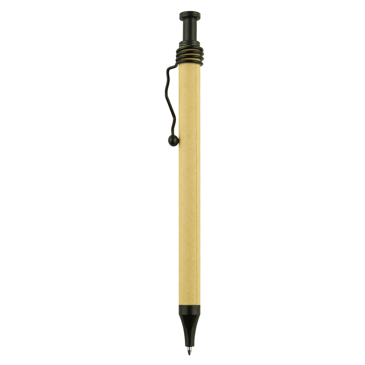 Spiral Recycled Cardboard Pen with custom branded logo - Simply Merchandise
