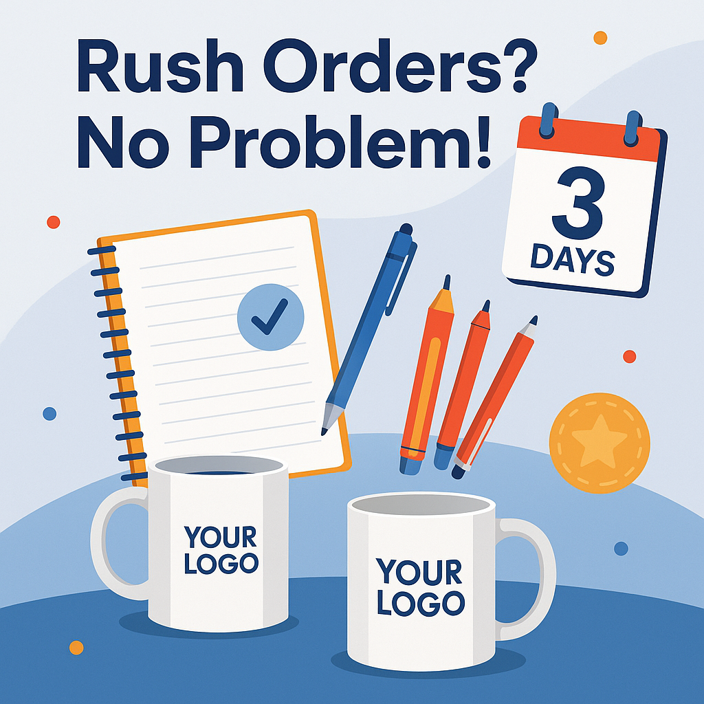 Rush Promotional Product orders delivered fast