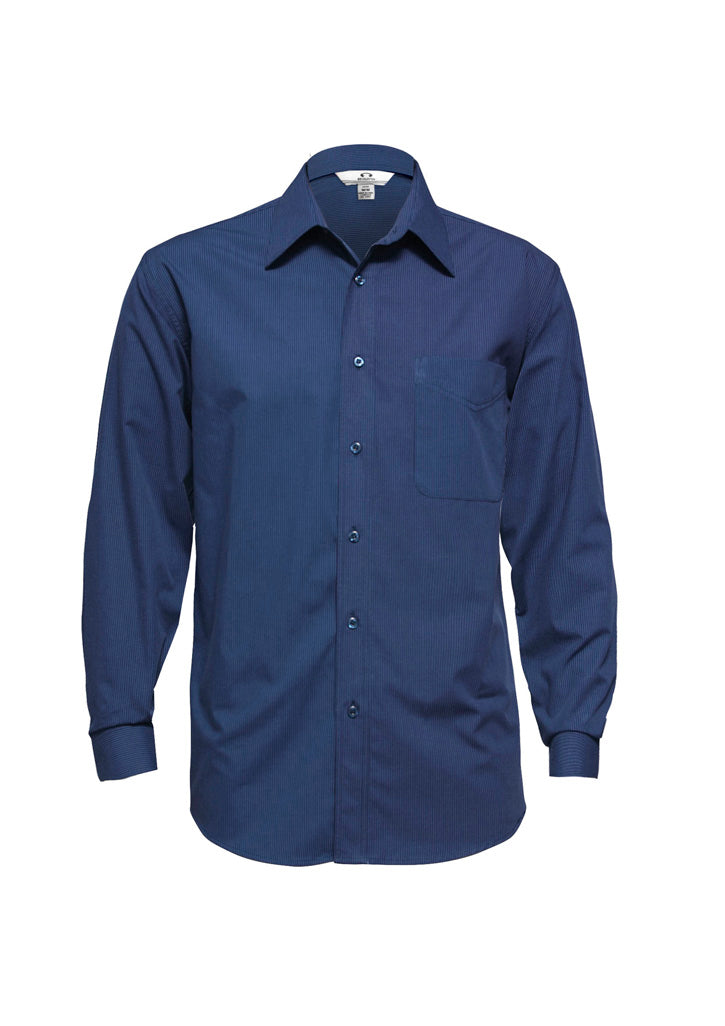 Mens Micro Check Long Sleeve Shirt