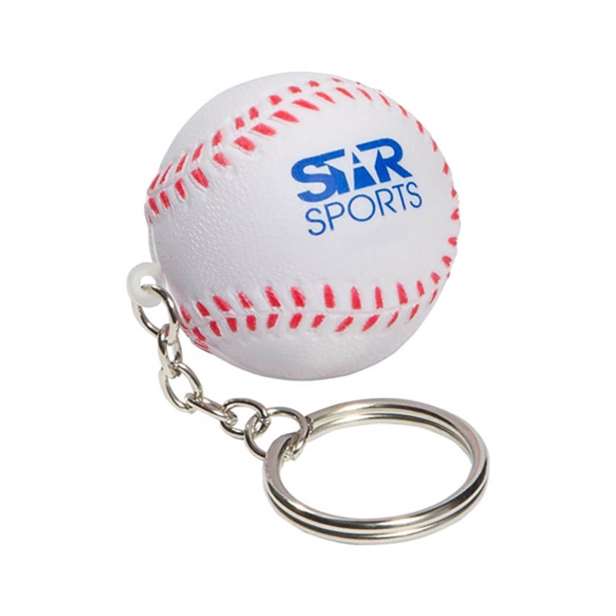Stress Baseball Key Ring with custom branded logo - Simply Merchandise