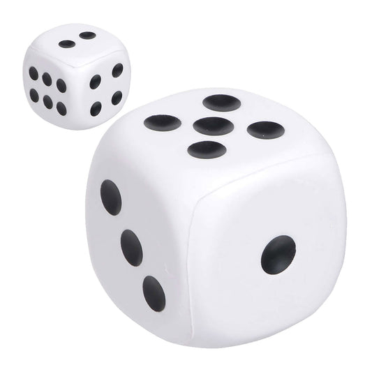 Stress Large Dice with custom branded logo - Simply Merchandise