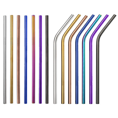 Stainless Steel Straw 8mm x 215mm - Simply Merchandise