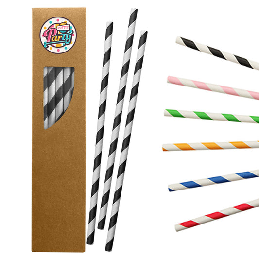 Paper Straw with custom branded logo - Simply Merchandise