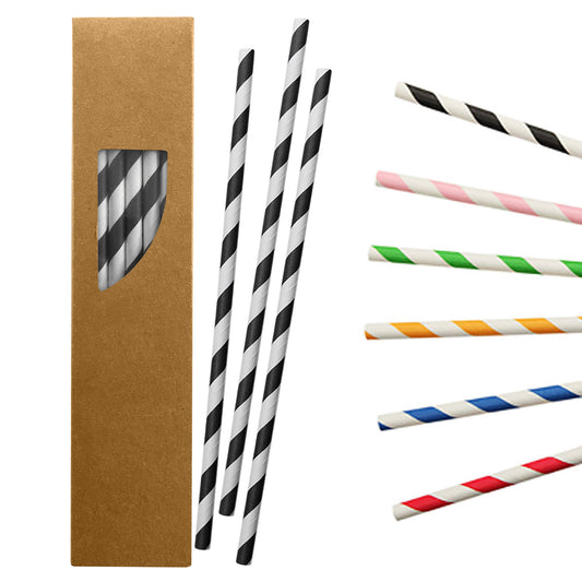 Paper Straw with custom branded logo - Simply Merchandise