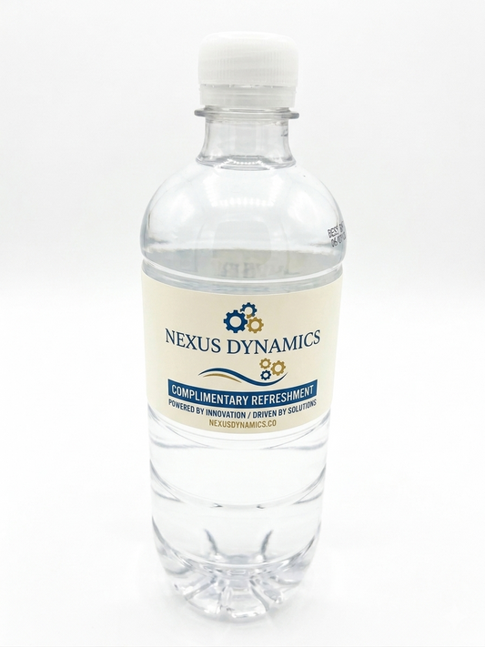 600ml Spring Water with Custom Printed Label - Simply Merchandise
