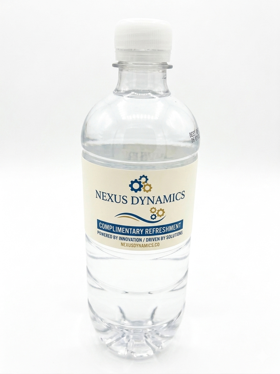 600ml Spring Water with Custom Printed Label - Simply Merchandise