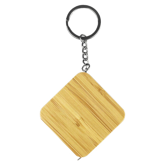 Bamboo Tape Measure Key Ring - Simply Merchandise