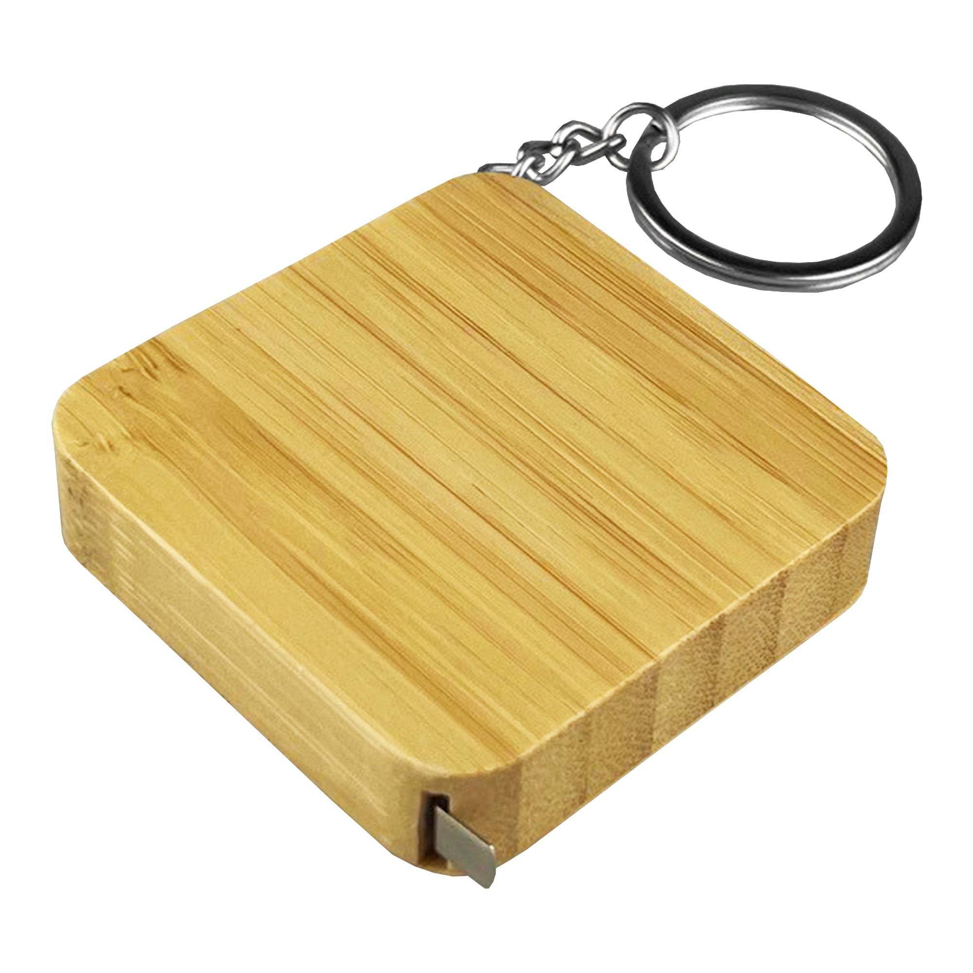 Bamboo Tape Measure Key Ring - Simply Merchandise
