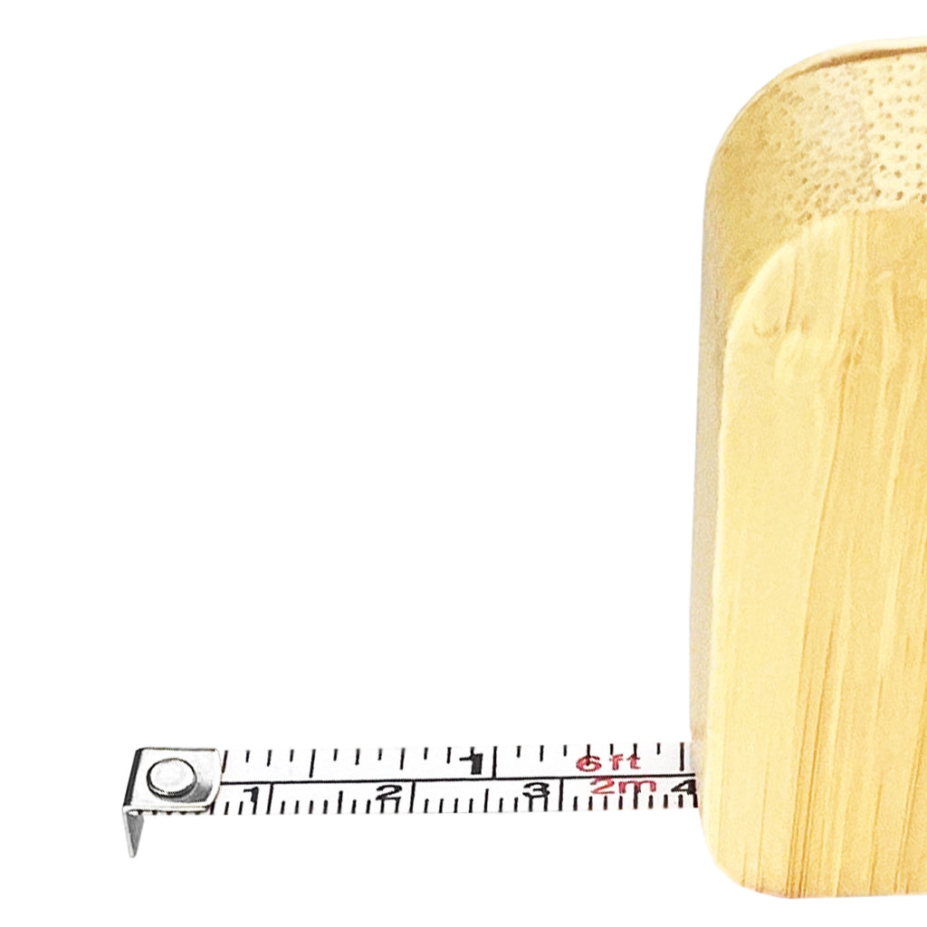 Bamboo Tape Measure Key Ring - Simply Merchandise