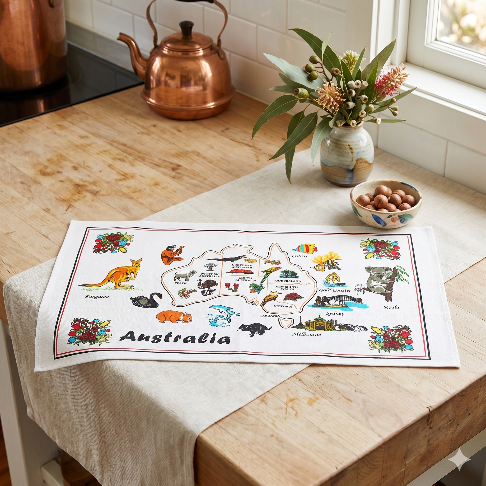 Tea Towels - Quality Full Colour Cotton Fabric - Simply Merchandise