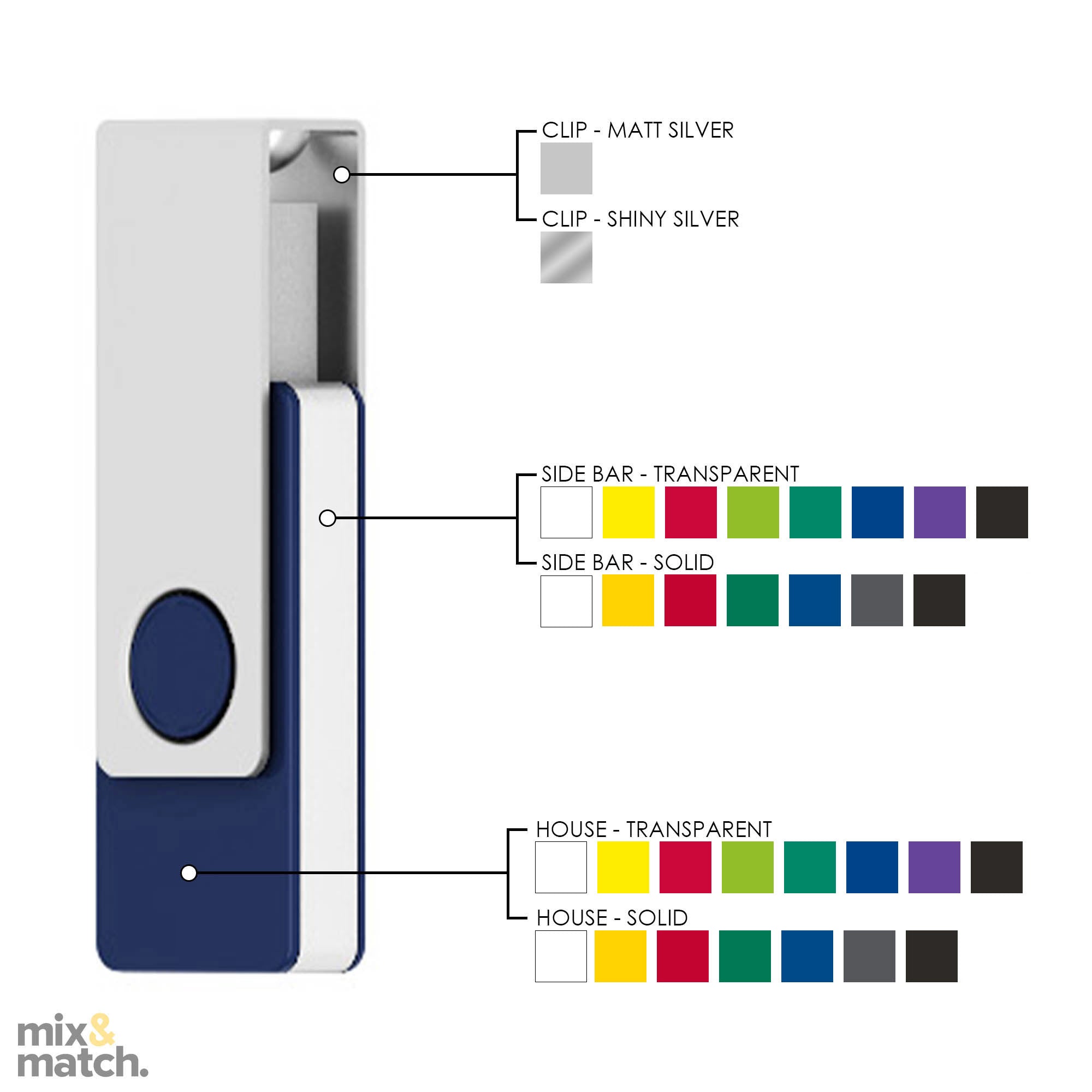 USB with Metal Clip 32GB - Simply Merchandise