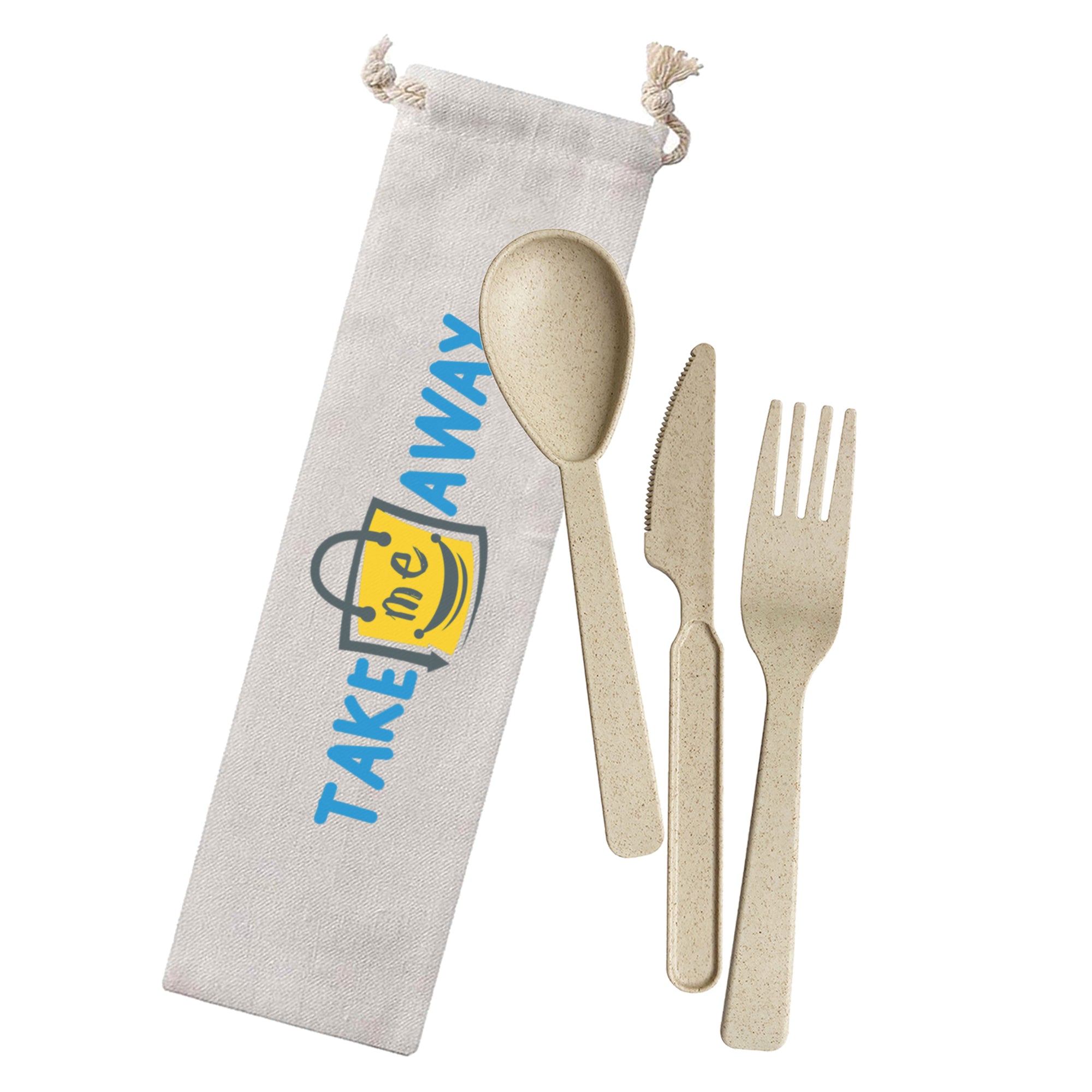 Wheat Straw Utensils In Bag - Simply Merchandise