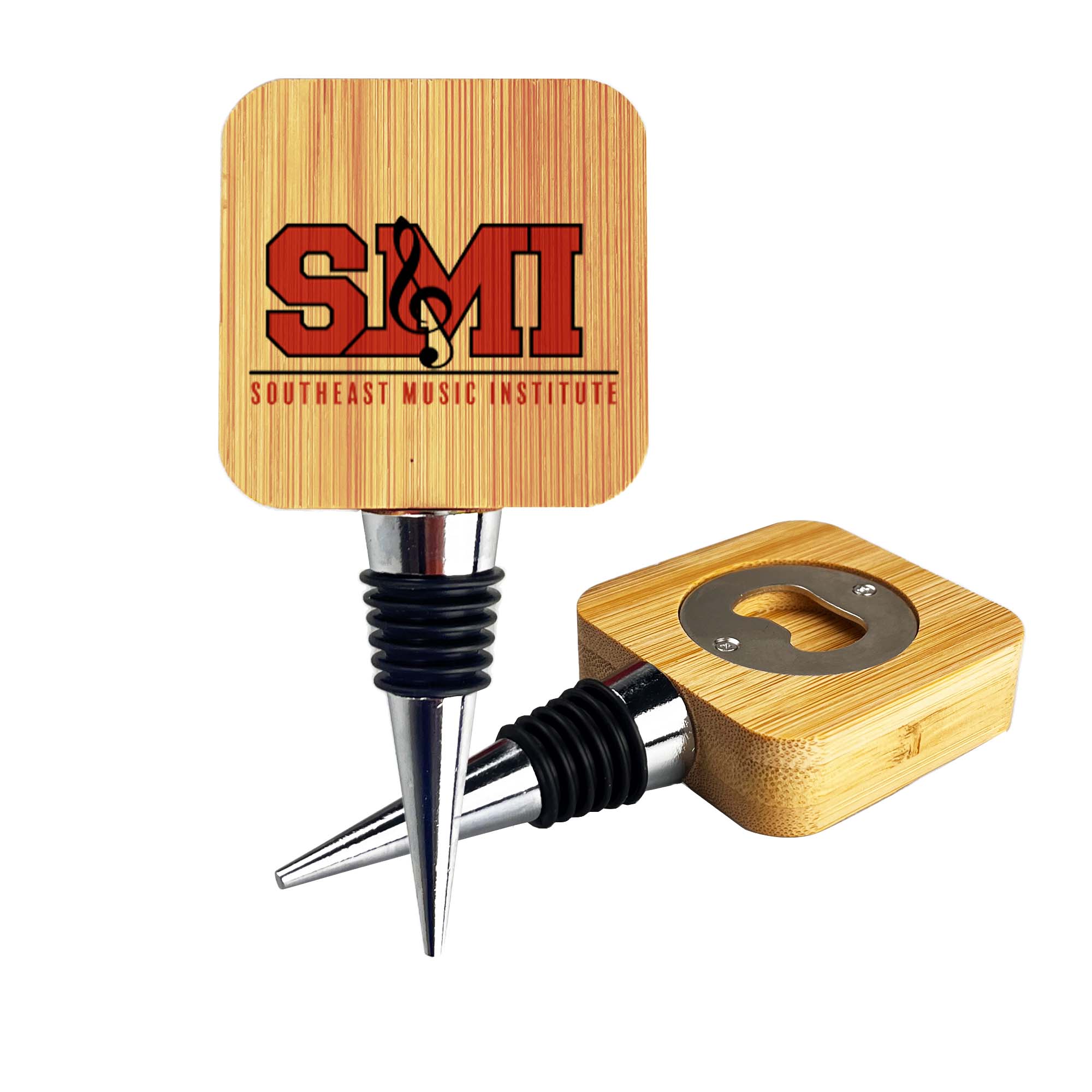 Bamboo Wine Stopper Opener - Simply Merchandise