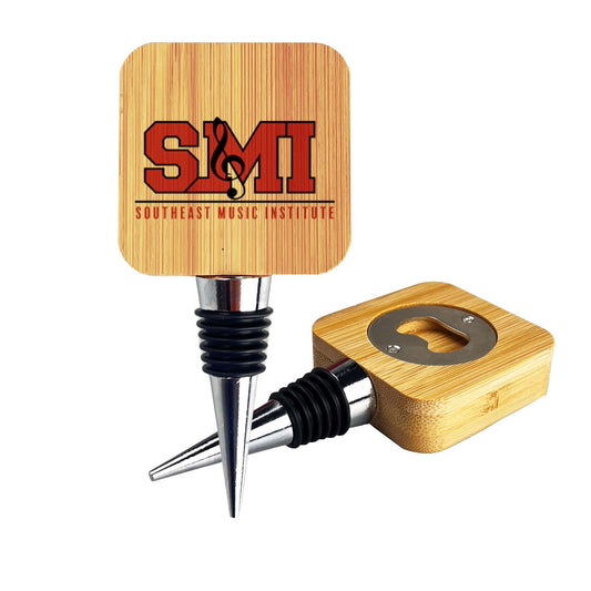 Bamboo Wine Stopper Opener - Simply Merchandise