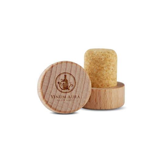 Classical Wood Wine Stopper - Simply Merchandise
