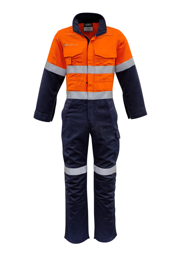 Mens Orange Flame Overall - Hoop Taped - Simply Merchandise
