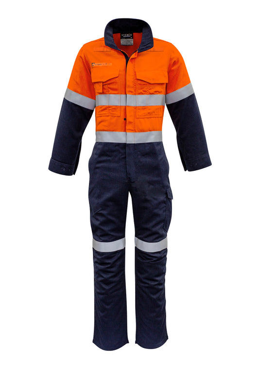 Mens Orange Flame Overall - Hoop Taped - Simply Merchandise