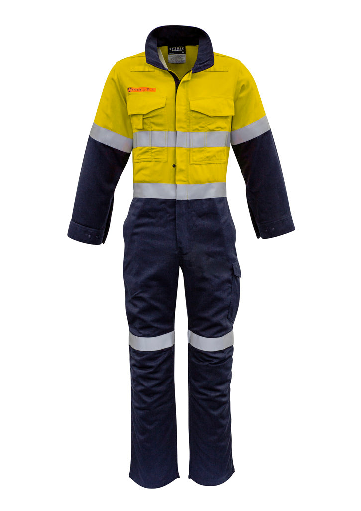 Mens Orange Flame Overall - Hoop Taped - Simply Merchandise