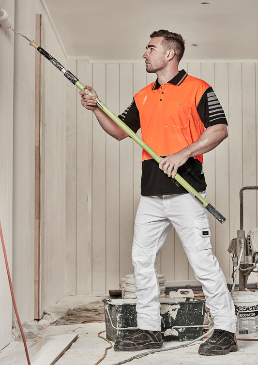 Mens Hi Vis Zone Short Sleeve Polo - Simply Merchandise