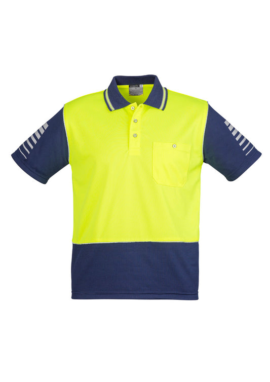 Mens Hi Vis Zone Short Sleeve Polo - Simply Merchandise