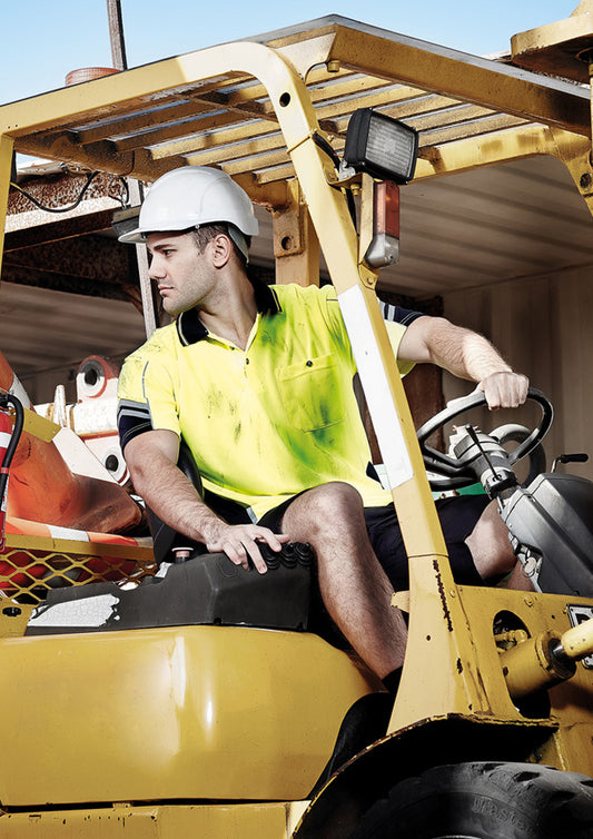 Mens Hi Vis Squad Short Sleeve Polo - Simply Merchandise