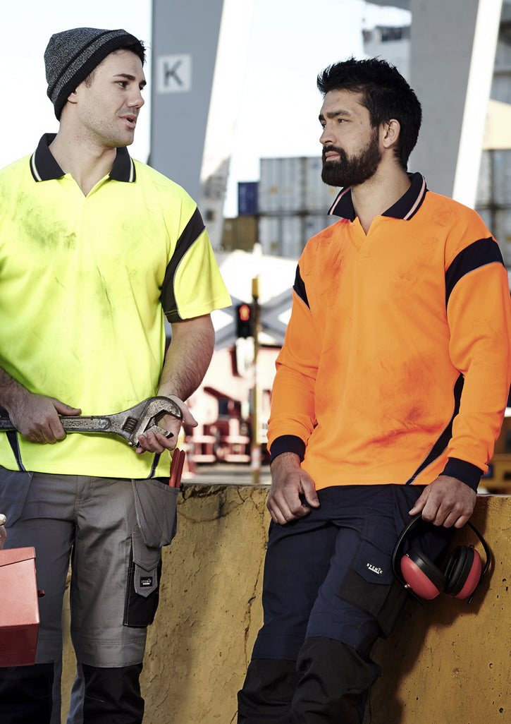 Mens Hi Vis Aztec Short Sleeve Polo - Simply Merchandise