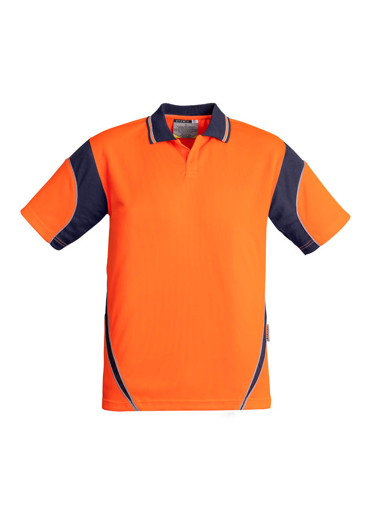 Mens Hi Vis Aztec Short Sleeve Polo - Simply Merchandise