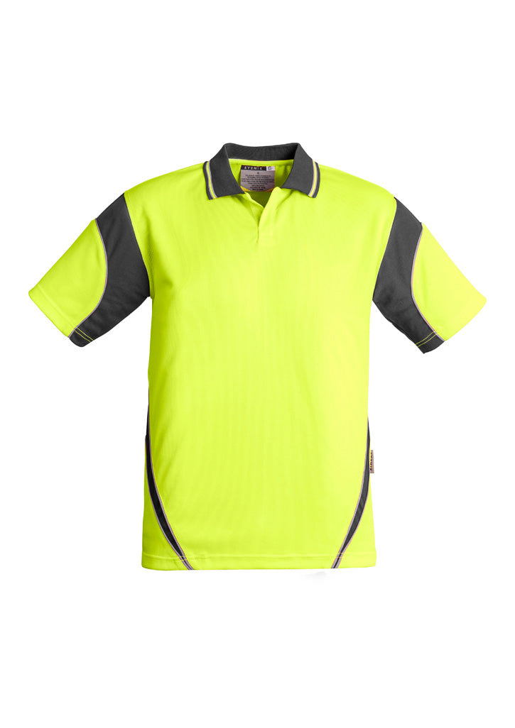 Mens Hi Vis Aztec Short Sleeve Polo - Simply Merchandise