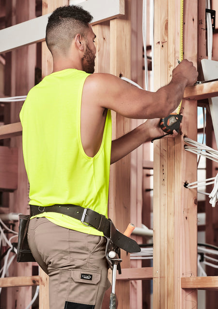 Mens Hi Vis Sleeveless Tee - Simply Merchandise