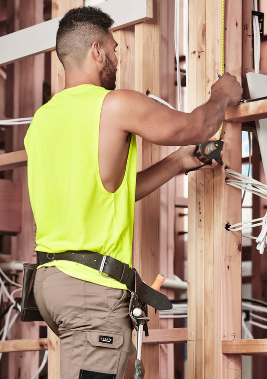Mens Hi Vis Sleeveless Tee - Simply Merchandise
